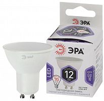 Лампа светодиодная LED MR16-12W-860-GU10 MR16 12Вт софит GU10 холод. бел. ЭРА Б0049076