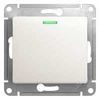 Механизм выключателя 1-кл. СП Glossa 10А IP20 (сх. 1а) 10AX с подсветкой перламутр SchE GSL000613