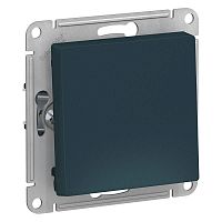 Выключатель 1-кл. СП AtlasDesign 10А IP20 (сх. 1) 10AX механизм изумруд SchE ATN000811
