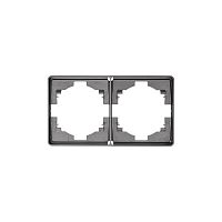 Рамка 2-м ROUND MIELE титан Kranz KR-78-0752-2