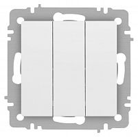 Выключатель Accent 6-106-01М тройной 10А-250В IP20 СУ AL/CU бел. матов. Intro Б0063532