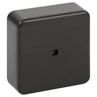 Коробка распаячная 75х75х28мм без клеммы IP40 черн. BS-B-75-75-28 Эра Б0061809