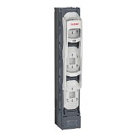 Выключатель вертикальный предохранитель разъединитель 630А 3P с 3х полюсным отключением с выводами "ласточкин хвост" DKC FSV03-T-3U-M12
