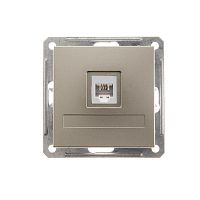 Розетка телефонная СП W59 RJ11 1А 160В механизм шампань SE RSI-152T-4-86