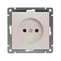 Розетка 1-м СП Афина 16А IP20 без заземл. механизм жемчуж. Universal A0022-OBr