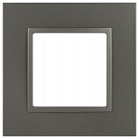 Рамка для розеток и выключателей ЭРА Elegance 14-5011-16 Classic на 1 пост титан Эра Б0065823