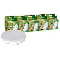 Лампа светодиодная PLED-ECO-GX53 FROST 6Вт 3000К тепл. бел. GX53 460лм 230В 50Гц d75х26мм (уп.10шт) JazzWay 2857767