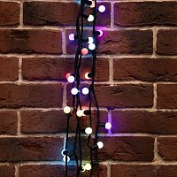 Гирлянда светодиодная "Мультишарики" 10м d17.5мм 100 LED RGB черн. ПВХ IP65 медленная смена 230В соединяется нужен шнур 303-500 Neon-Night 303-509-4