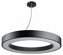 Светильник светодиодный Geometria Ring SPO-133-B-40K-045 45Вт 4000К 3200лм IP40 600х80мм подвесной драйвер внутри черн. Эра Б0058903