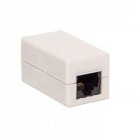 Адаптер проходной TERACOM кат.5E неэкранированный RJ45-RJ45 бел. EKF TRC-INLC-2RJ45-5EUTP-WH
