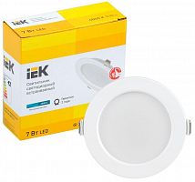 Светильник светодиодный ДВО 1611 7Вт 4000К IP20 круг бел. IEK LDVO0-1611-07-4000-K01