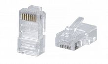 Коннектор RJ45 (8P8C) под витую пару кат.5E универс. для ОЖ и МЖ кабеля для проводников с толщ. по изоляции до 1.05 мм Cabeus 7009c