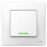 Выключатель 1-кл. СП Blanca 10А IP20 (сх. 1) 250В с подсветкой бел. SchE BLNVS010111