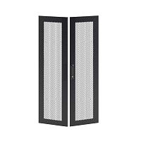 Дверь двустворчатая для IT-CQE 2000х600 перфорир. RAL9005 DKC RBITCPMD2060