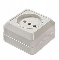 Розетка 1-м BOLLETO накл. 7022 бел. ASD / IN HOME 4680005959785