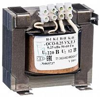 Трансформатор ОСО-0.25 УХЛ3 220/12. IP00 Электротехник ET051618