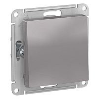 Выключатель 1-кл. СП AtlasDesign 10А IP20 (сх. 1) 10AX с самовозвратом механизм алюм. SchE ATN000315