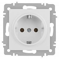 Розетка Accent 6-202-01М 2P+E Schuko 16А-250В IP20 СУ бел. матов. Intro Б0063681