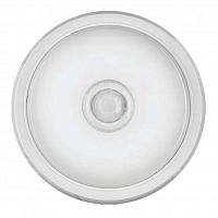 Светильник светодиодный 61 184 OBL-R1-10-4K-WH-IP40-LED-SNR ( Аналог НПП с датчиком) ОНЛАЙТ 61184