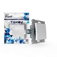Переключатель 1-кл. СП Pixel IP44 механизм бел. TOKOV ELECTRIC TKE-PX-P1-C01-IP44