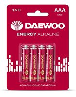 Элемент питания алкалиновый AAA/LR03 1.5В Energy Alkaline 2021 BL-8 (уп.8шт) DAEWOO 5031111