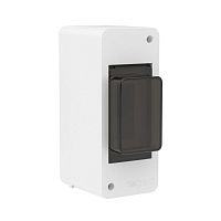 Щиток настенный 2мод. IP41 с тонированной дверцей бел. DKC F02W0WD