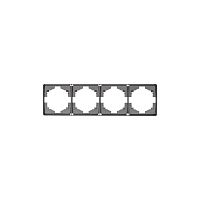 Рамка 4-м ROUND MIELE титан Kranz KR-78-0754-2