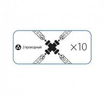 Коннектор "X"-образный для Дюралайта 3W 13мм Космос KOC-DL-3W13-CX