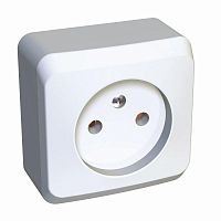 Розетка 1-м ОП Этюд 16А IP20 без заземл. бел. SchE PA16-001B