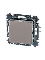 Выключатель 1-кл. СП Levit IP20 кофе макиато/бел. ABB 2CHH590145A6018
