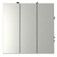 Выключатель 3-кл. СП S70 10А механизм сталь Voltum VLS030105