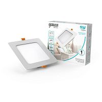 Светильник светодиодный Basic Downlight 9Вт 4000К IP20 720лм 170-260В 120х26 квадрат бел. GAUSS 9031420209