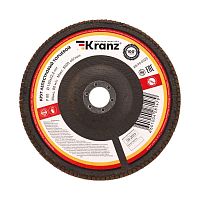 Круг лепестковый торцевой P80 180х22.2мм Kranz KR-90-0023