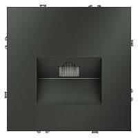 Розетка компьютерная 1-м СП S70 RJ45 кат.6 механизм титан Voltum VLS060106