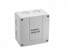 Коробка распределительная 110х110х67мм IP 65 в компл. с клеммным рядом 5х6кв.мм 41А сер. EXTHERM Extherm JB-60-GR