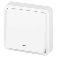 Переключатель Эксперт 11-1527-01 с подсветкой IP55 10АХ-250В СУ бел. Эра Б0063253