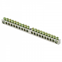 Шина PEN "ноль-земля" 6х9 20 отв. никель крепеж по центру PROxima EKF sn1-63-20