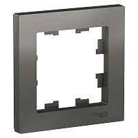 Рамка 1-м AtlasDesign сталь SchE ATN000901