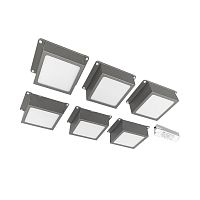 Светильник светодиодный PPL 089/G OPAL 42Вт 4000К IP40 6х(89х89х40мм) GREY ДВО/ДПО домино в потолок Грильято (комплект 6шт) Pro JazzWay 5060159