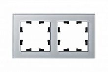 Рамка 2-м AtlasDesign Nature стекло алюм. SchE ATN320302