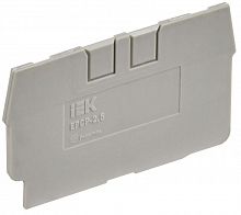 Заглушка для CP 2.5кв.мм сер. IEK YCT20-00-K03-002-ZGL