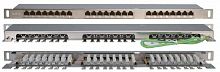 Патч-панель PPHD-19-24-8P8C-C6-SH-110D высокой плотн. 19 дюйм 0.5U 24 порта RJ45 кат. 6 Dual IDC экран. Hyperline 46091