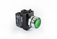 Кнопка нажимная круглая зел. (1НО+1НЗ) EMAS CM102DY