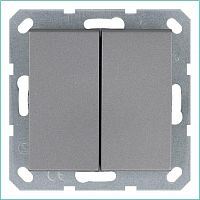 Переключатель проходной 2-кл. 10А IP20 механизм алюм. Jasmart G3022S