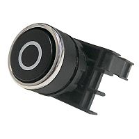 Кнопка нажимная круглая с "0" B100DH-0 черн. EMAS B100DHO