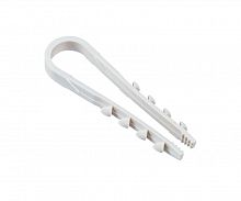 Дюбель-хомут PCD-R 05-10-45-100WH для круглого кабеля PA6.6 (уп.100шт) Jazzway 5054783
