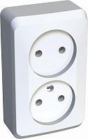 Розетка 2-м ОП Этюд 16А IP20 без заземл. бел. SchE PA16-005B