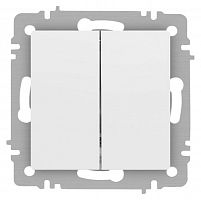 Выключатель Accent 6-104-01М двойн. 10А-250В IP20 СУ AL/CU бел. матов. Intro Б0063456