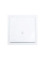 Кнопка звонка СП ZIMA IP20 безвинт. зажим бел. LEZARD 704-0288-103QC