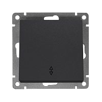 Переключатель проходной 1-кл. СП Афина 10А IP20 механизм графит Universal A0025-Gr